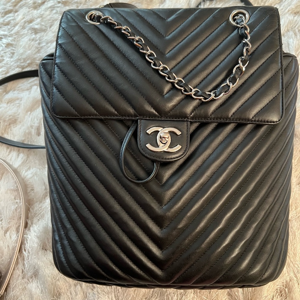 Chanel chevron backpack